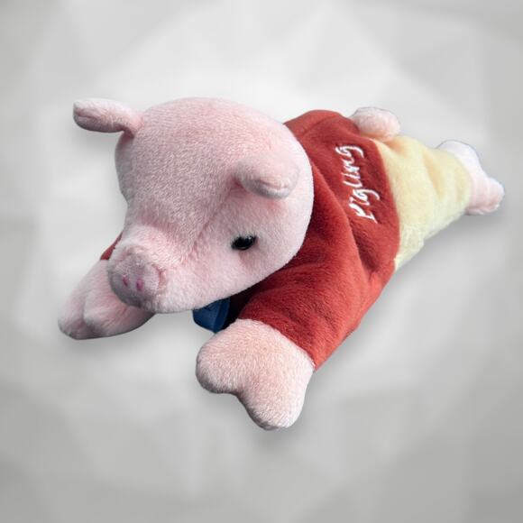 RARE - Eden Beatrix Potter Pigling Beanie Plush Pig 8" Stuffed Animal Frederick - Picture 9 of 9